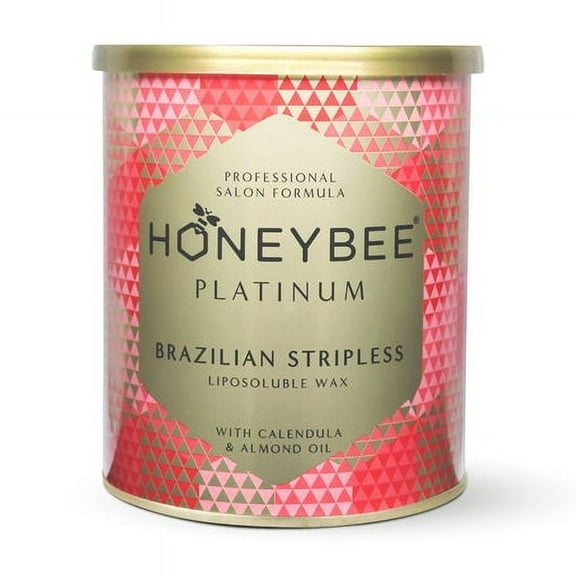 Honeybee Platinum Stripless Brazilian Liposoluble Wax with Calendula and Almond Oils, 800g (28.2192oz)