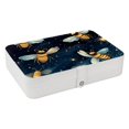 thumbnail image 1 of Honeybee Portable PU Leather Organizer Box with Removable Compartment for Jewelry Display and Storage - Jewelry Boxes Included, 1 of 6
