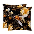 thumbnail image 1 of Honeybee Set of 2 Velvet Throw Pillow Covers with Unique Patterns in 16x16, 18x18, 20x20 Inches for Throw Pillow Inserts for Various Occasions, 1 of 6