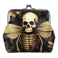 thumbnail image 1 of Honeybee Stylish Small Coin Purse - 0.7 Microfiber Zinc Alloy Jaws - 4.3x4.7 in/11x12 cm - Durable and Compact Wallet for Your Essentials, 1 of 7