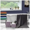 thumbnail image 1 of Honeycomb 100% Combed Cotton Jacquard and Solid Combo 12-Pieces Towel Set, 2 Bath, 4 Hand, 6 Face Navy Peony, 1 of 1