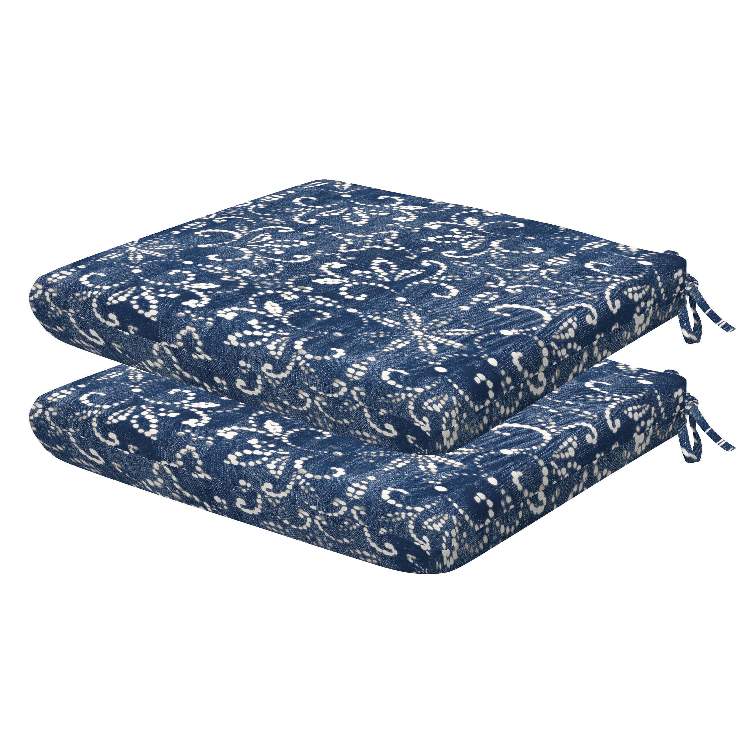 Boheme Indigo Blue Outdoor Universal Seat Cushion Set