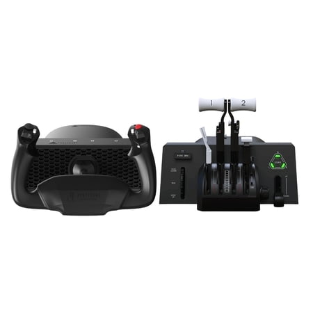 Honeycomb Aeronautical Alpha Flight Controls LITE Bundle with Black Bravo Throttle Quadrant Lite (2 Items)