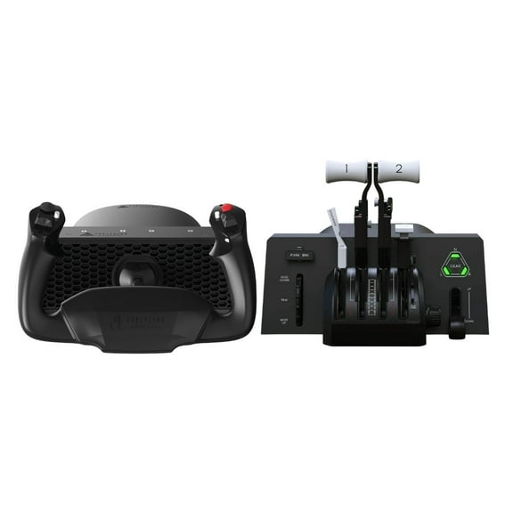 Honeycomb Aeronautical Alpha Flight Controls LITE Bundle with Black Bravo Throttle Quadrant Lite (2 Items)