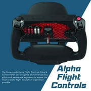 Honeycomb Aeronautical Alpha Flight Controls Yoke and Switch Panel Bundle with 3-Port USB-C Portable Expansion Hub White and Power Extended Mouse Pad 3 Items