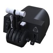 Honeycomb Aeronautical Bravo Throttle Quadrant Lite with Parking Brake, Four Exchangeable Levers, and LED Status Indicator Black