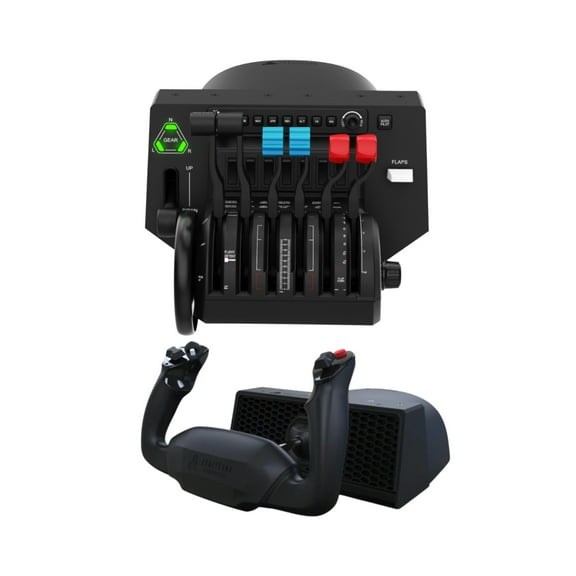 Honeycomb Aeronautical Bravo Throttle Quadrant with Alpha Flight Controls LITE Bundle (2 Items)