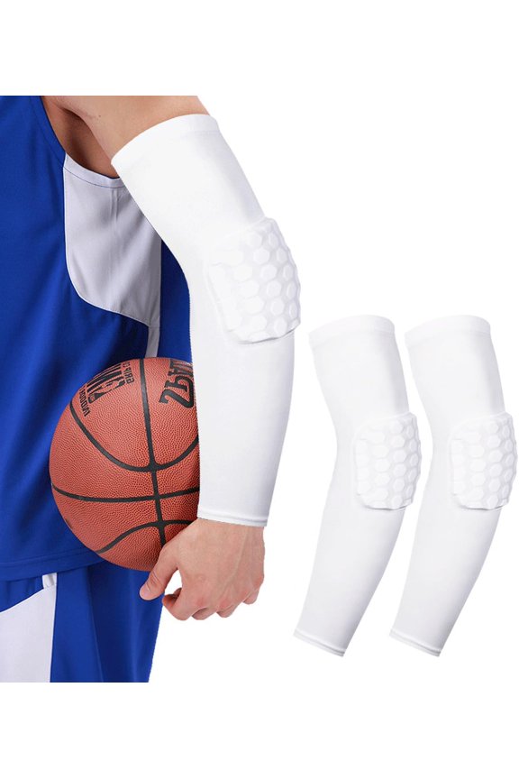 Honeycomb Anti Colliion Padded Arm leeve 2 Pack for Baketball, Football, Volleyball