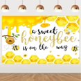 thumbnail image 1 of Honeycomb Backdrop for Baby Shower, Sweet Honey Theme Photography Background, Bumblebee, Gender Reveal Party Decor, 1 of 6