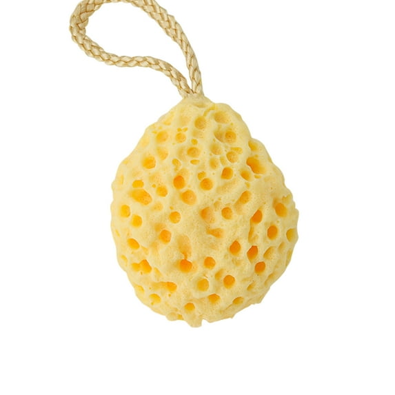 Honeycomb Bath Sponge | Super Soft Non-Shedding Shower Sponge | 10cmx8cm (3.9x3.1in) | Multiple Colors (Green, Pink, Beige, Orange, Yellow) | Gentle Exfoliation for Bath & Kitchen Use