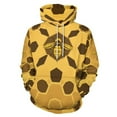 thumbnail image 1 of Honeycomb Bee Pattern 3d Sweatshirts Hoodie Fashion Casual Personality Men's Women Street Hoodie Pullovers Long Sleeve Comfortable Top, 1 of 6