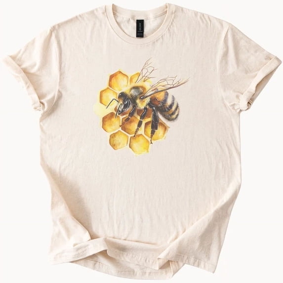 Honeycomb Bee Shirt Nature Lover Gift Apiculture Apparel Beehive ...