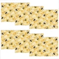 thumbnail image 1 of Honeycomb Bees Placemats Set of 6 Honey Bee Floral Table Place Mats 11.8x17.7 Inch Non-Slip Linen Washable Table Mats Heat Resistant Placemats for Kitchen Dining Tables Outdoor Party Wedding, 1 of 9