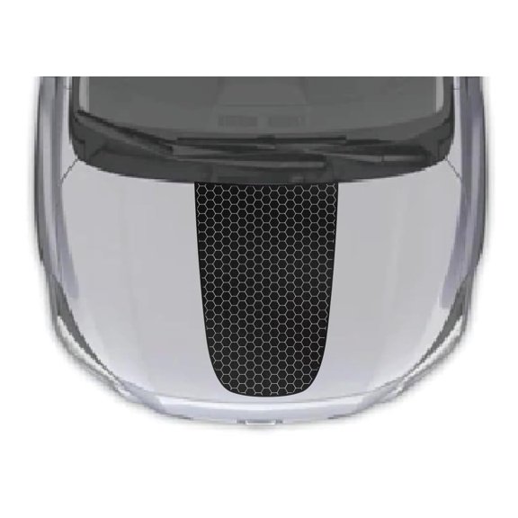 Honeycomb Blackout Hood Vinyl Decal Sticker Compatible with and Fits Subaru Crosstrek 2018-2023