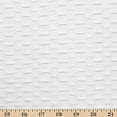thumbnail image 1 of Honeycomb Bubble Jacquard Performance Knit Moisture Wicking Wrinkle Resistant Stretch 59/60" Fabric By The Yard - White, 1 of 1