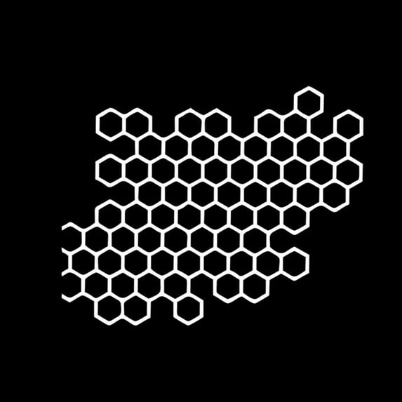 Honeycomb Car Stickers - Personalized Modification for Scooters & Motorcycles, Enhances Visibility, Mild Protection for Taillight Area