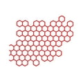 thumbnail image 1 of Honeycomb Car Stickers - Personalized Modification for Scooters & Motorcycles, Enhances Visibility, Mild Protection for Taillight Area, 1 of 6