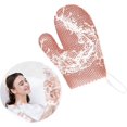 thumbnail image 1 of Honeycomb Exfoliating Bath Gloves - Microfiber for Enhanced Blood Circulation & Soft, Smooth Skin - Exfoliating Shower Mitt Sponges for All Skin Types (Pink - Glove), 1 of 7