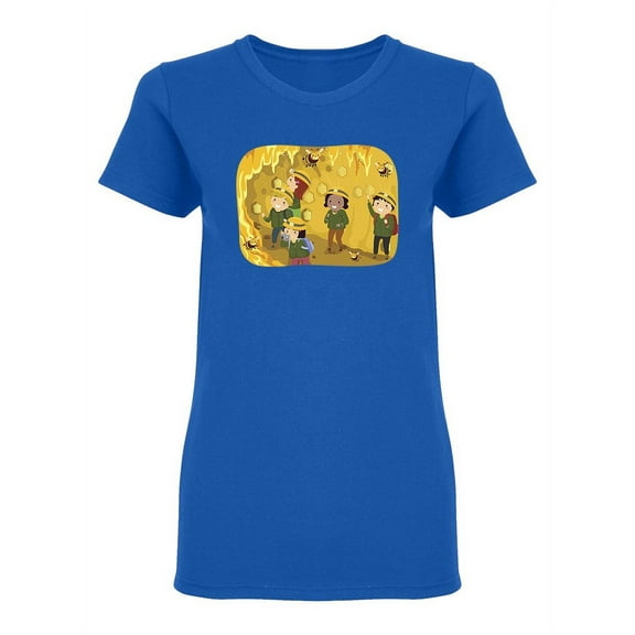 Honeycomb Exploration Shaped T-Shirt Women -Image by Shutterstock, Female XX-Large