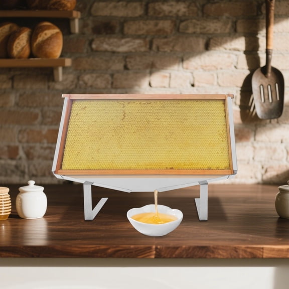 Honeycomb Frame Display Stand, Beekeeping Honeycomb Frame Display Stand, Stainless Steel Honey Uncapping Holder