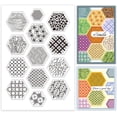 thumbnail image 1 of Honeycomb Frame Shape Clear Stamps for Card Making Hexagonal Rubber Stamps Transparent Craft Stamp Seal Stamp for DIY Scrapbooking Stamps Paper Photo Card Album Crafting, 1 of 8