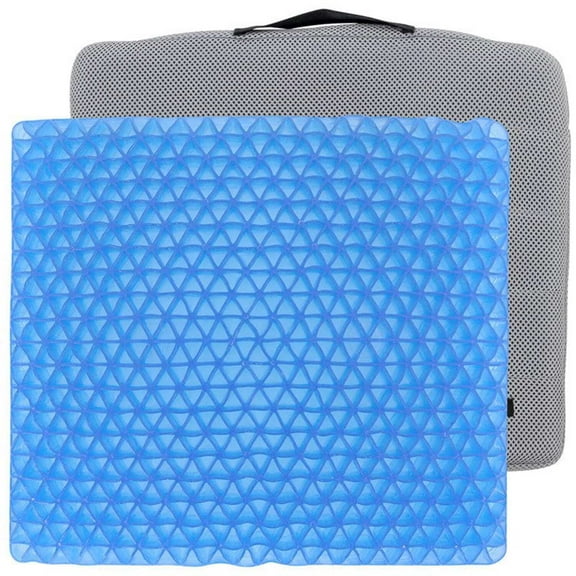 Vive Honeycomb Gel Seat Cushion Pressure Relief Pad for Office Chair, Car & Wheelchair Back, Sciatica & Tailbone Pain Support