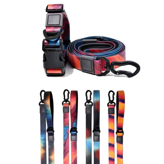 Honeycomb Gradient PVC Dog Collar & Leash, Waterproof Kit for Small Puppies, 5ft Leash