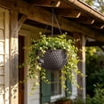 thumbnail image 1 of Honeycomb Hanging Planter Basket with Drainage Hole, Weather Resistant Plastic for Indoor Outdoor Balcony Patio, Window Flower Display, Home Kitchen Organizational, 4.3" x 6.4", KTFgvq, 1 of 7