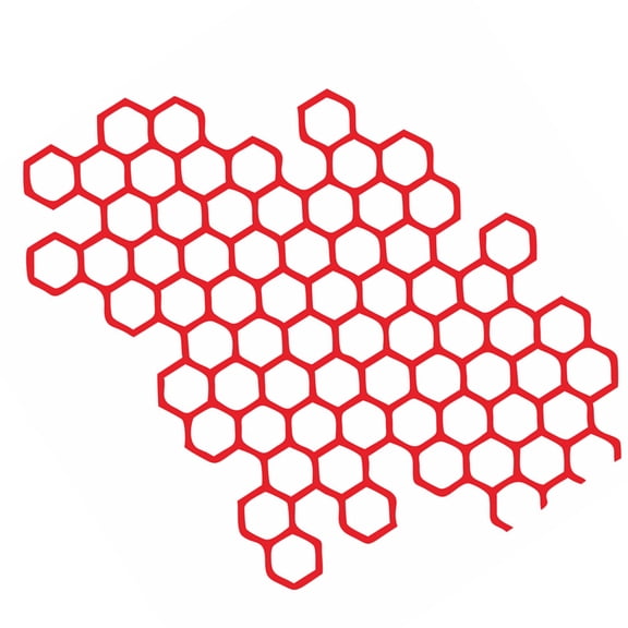 Honeycomb Hexagon Pattern Car Sticker, Adhesive PVC Decals for Car/Truck Motorcycle Side Stickers