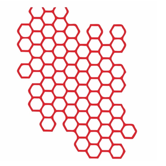 Honeycomb Hexagon Pattern Car Sticker, Adhesive PVC Decals for Car/Truck Motorcycle Side Stickers