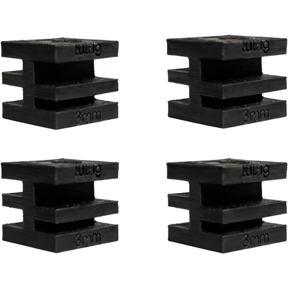 Honeycomb Laser Bed Spacer Riser Tool with Clamps for 3mm 4mm 5mm 6mm Materials, Clean Cut Lift Blocks for Laser Engraver Jig Set, Risers for Cutter Bed (Black)