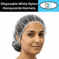 thumbnail image 1 of MMBM 1000 Pcs - 24" White Disposable Nylon Honeycomb Hair Nets, 16-17gsm, 1 of 11
