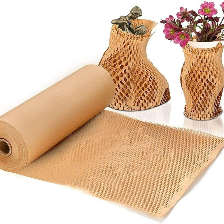 Honeycomb Packing Paper 12 inch x 164 Feet Cushioning Wrap Rolls White | Harfington