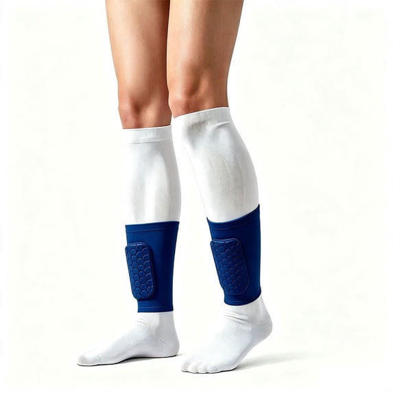 Honeycomb Padded Calf Compression Sleeves, Shockproof Leg Protectors ...