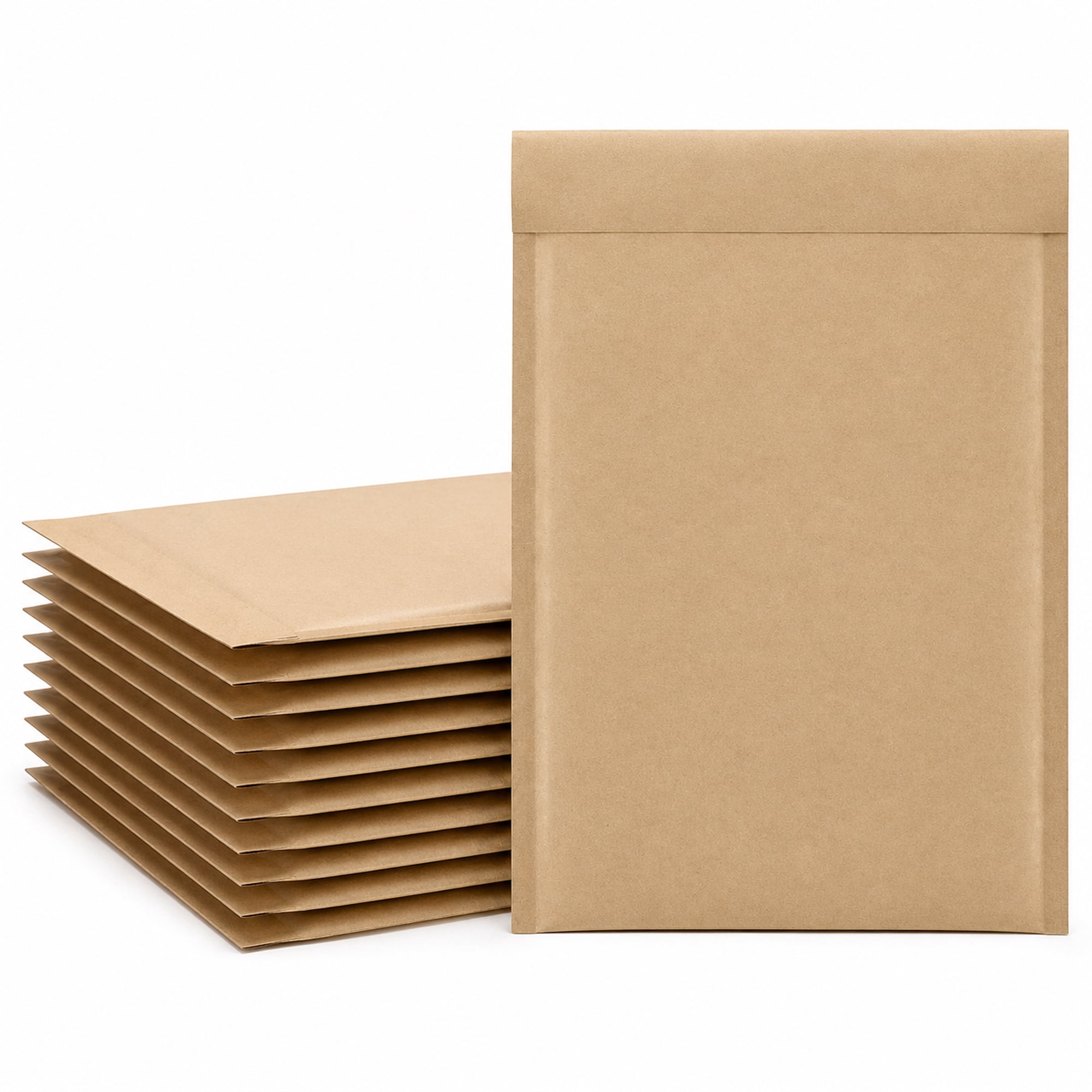 Honeycomb Padded Mailers #5, 10.5 x 16 in, Recyclable Kraft Shipping Envelopes, Self-Seal, 100 Pack