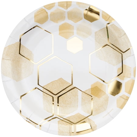 Honeycomb Paper Plates, 24 Count