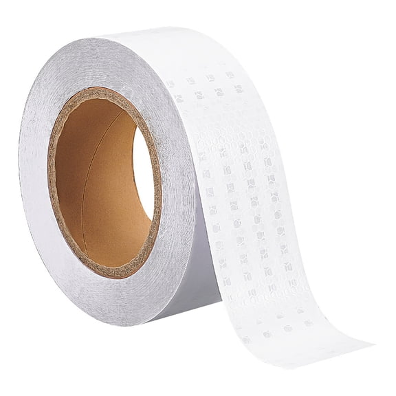Honeycomb Patern PVC Reflective Self Adhesive Safety Tapes for Cars Roads White 50x0.2mm 25m/roll
