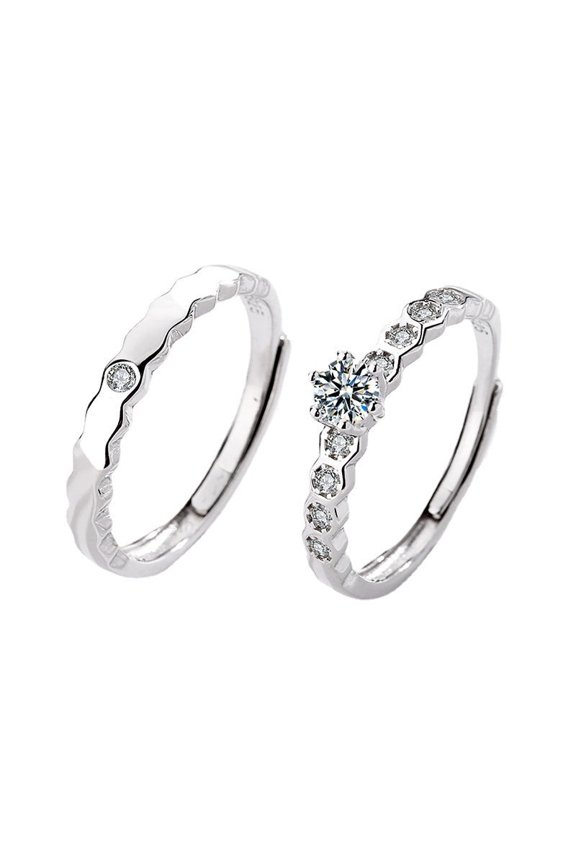 Honeycomb Ring Couple Accessories