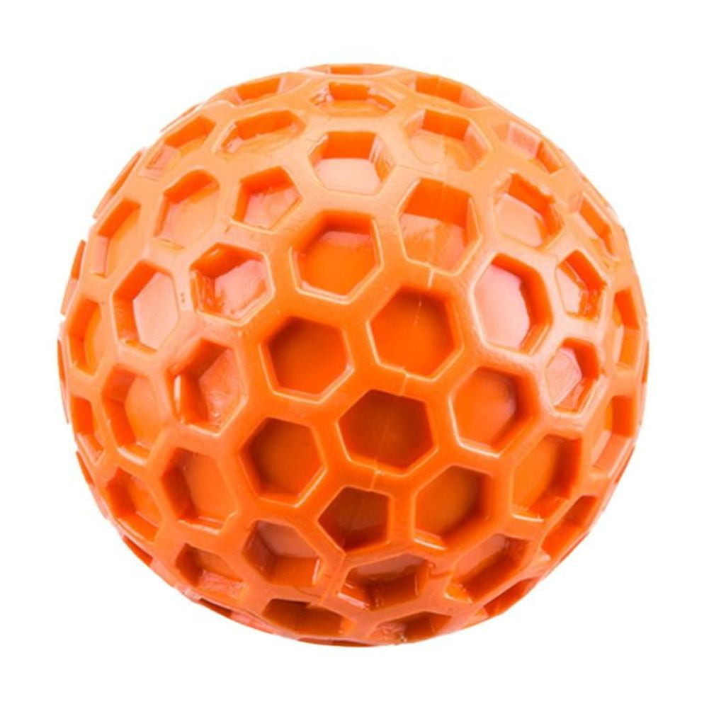 Honeycomb Sound Making Pet Ball Interactive Throwing Ball, Toy Soft ...