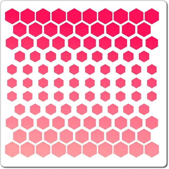 Honeycomb Stencil 3 Sizes Pattern Templates 30x30cm Large Washable Reusable Plastic Square Stencil Sign