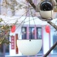 thumbnail image 1 of Honeycomb Textured Self Watering Hanging Planter Basket, Plastic Auto-Absorb Water Hanging Flower Pot with Metal Chain, Indoor Outdoor Hanging Basket for Orchid Succulent Trailing Plants,Beige, 1 of 5
