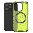 thumbnail image 1 of Honeycomb Transparent Case for iPhone 16, Compatible with MagSafe Accessories Wireless Charging Slim Anti-Scratch Shockproof Dual Layer Cover Case for iPhone 16 - Green, 1 of 8