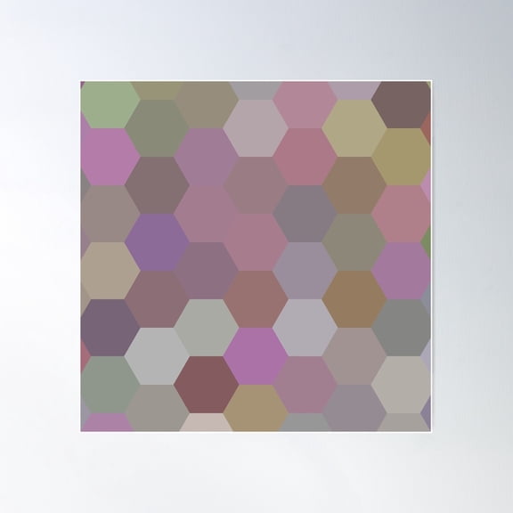 Honeycomb | Triangles Pattern | Backpack | Notepad | Back To School Poster Wall Art, Modern Wall Decor For Living Room Bedroom, 16x16 UNFRAMED