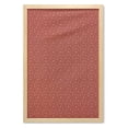 thumbnail image 1 of Honeycomb Wall Art with Frame, Pots of Honey Bees and Flowers Pattern in Vintage Style Illustration Outline, Printed Fabric Poster for Bathroom Living Room, 23" x 35", Rust and White, by Ambesonne, 1 of 2