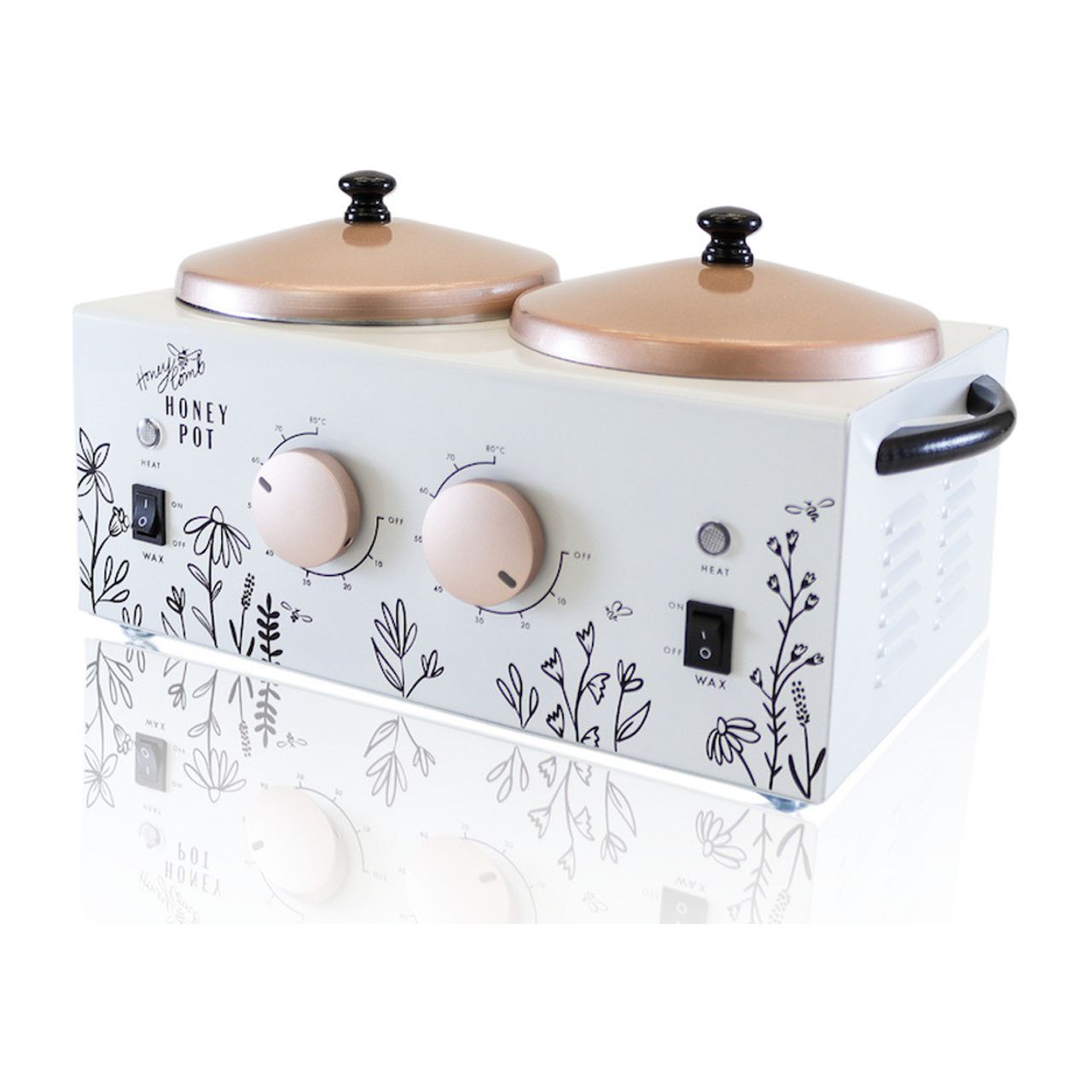 Wax Co. Pro Double Wax Warmer, Honey Pot, 2Lb