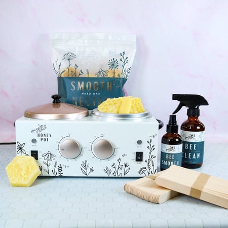 Honeycomb Wax Co. Pro Double Waxing Kit, All-Natural, 2Lb