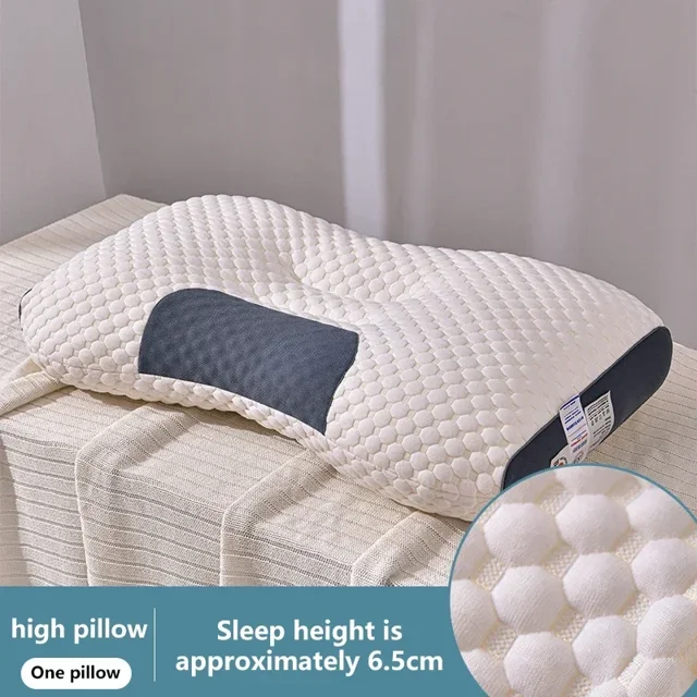 Honeycomb massage pillow pillow to protect cervical vertebra to help sleep home pillow core antibacterial and anti-mite
