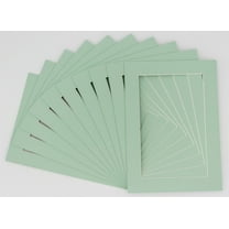 Honeydew Acid Free 16x20 Picture Frame Mats with White Core Bevel Cut for 11x17 Pictures - Fits