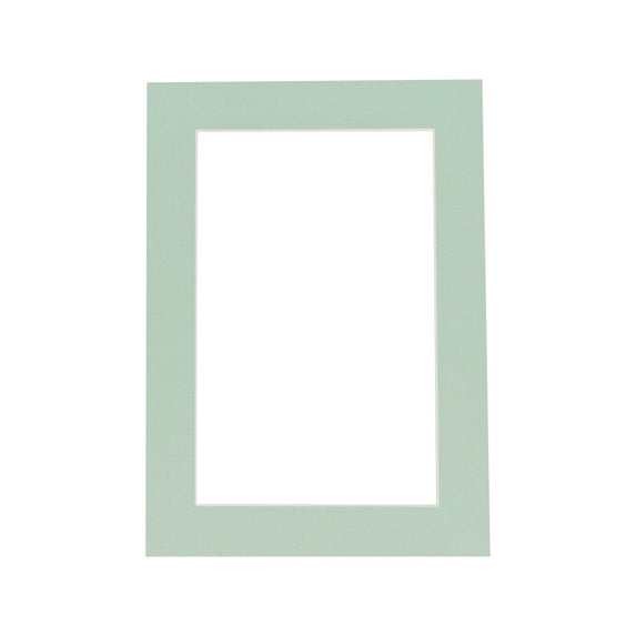 Honeydew Acid Free 18x24 Picture Frame Mats with White Core Bevel Cut for 12x18 Pictures - Fits