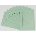 thumbnail image 1 of Honeydew Acid Free 8x10 Picture Frame Mats with White Core Bevel Cut for 6x8 Pictures - Fits 8x10, 1 of 4